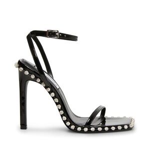 Steve Madden Black Strappy Studded Heels